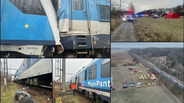 ჩეხეთში ორი სამგზავრო მატარებელი ერთმანეთს შეეჯახა - არიან დაშავებულები