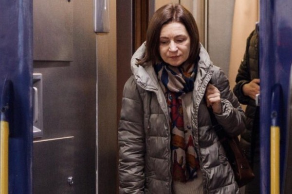 მაია სანდუ უკრაინაში ჩავიდა